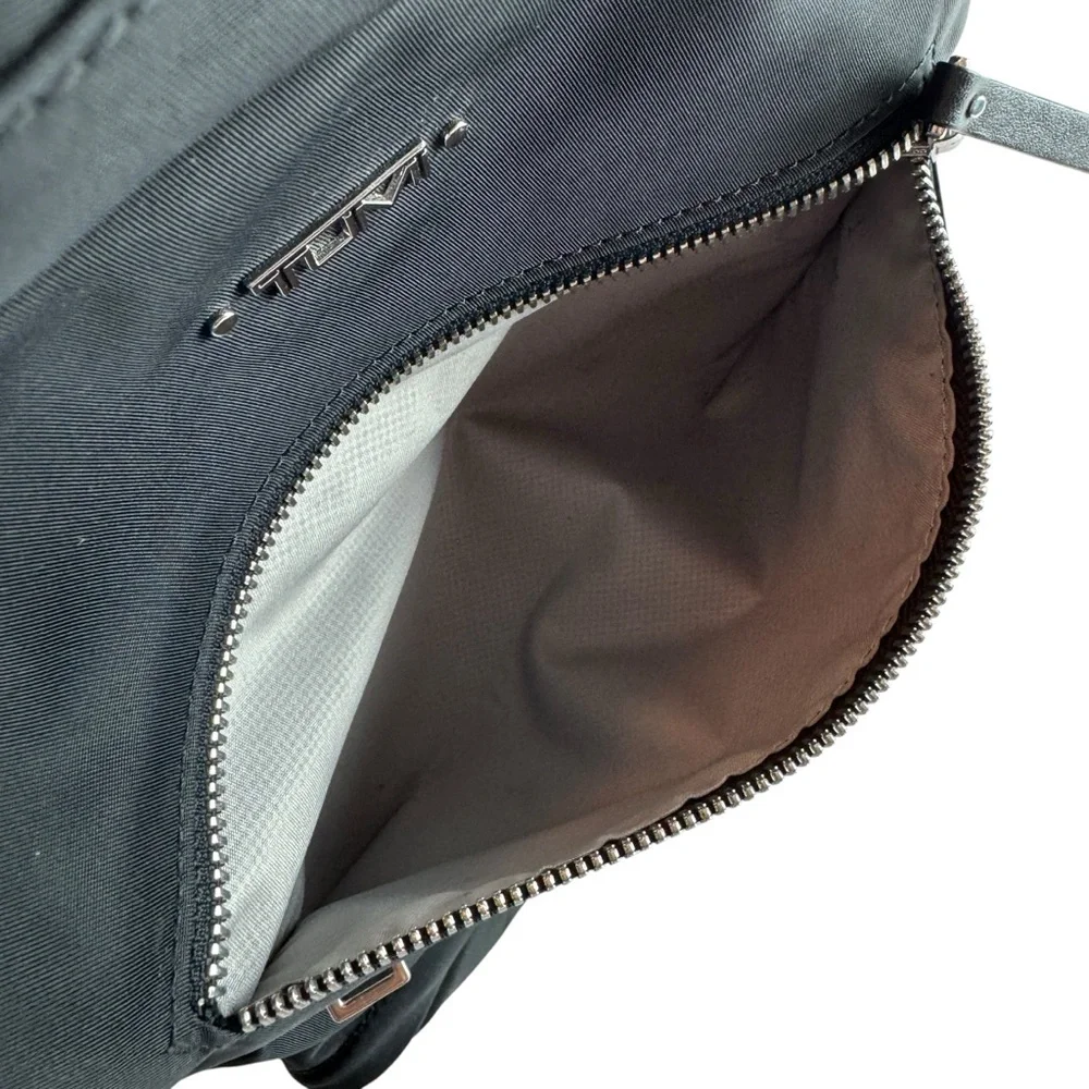 Tumi Carson Backpack, Black w/Silver Hardware - Picture 8 of 12